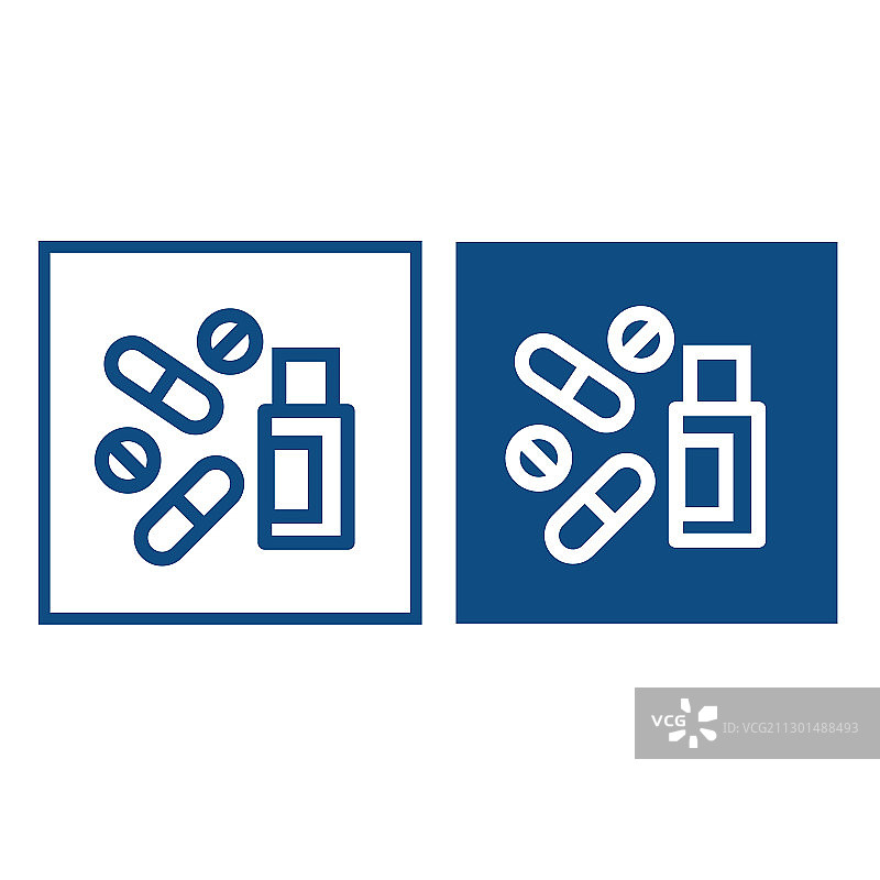 手绘医疗药丸图标图片素材