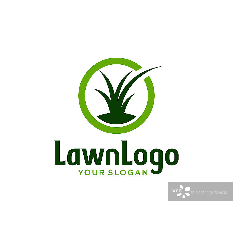 草坪护理标志设计图片素材