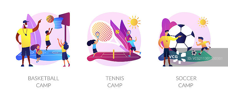 运动营地概念隐喻图片素材