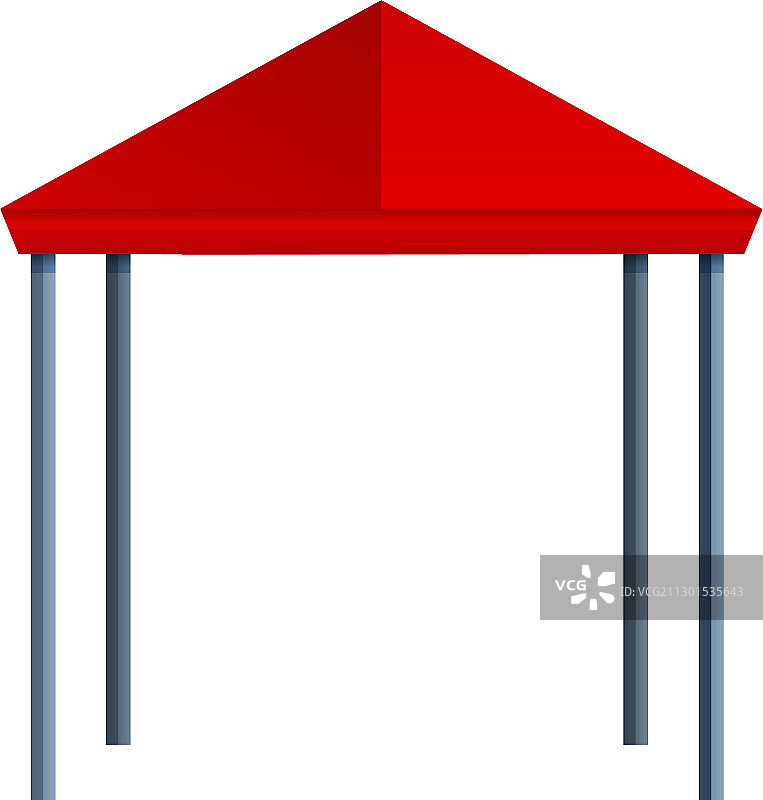 活动帐篷卡通风格图标图片素材