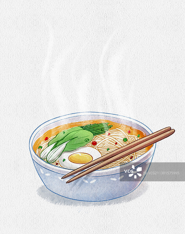 美味小吃食品面条鸡蛋面阳春面青菜面素面图片素材