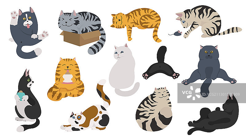 卡通猫角色合集图片素材