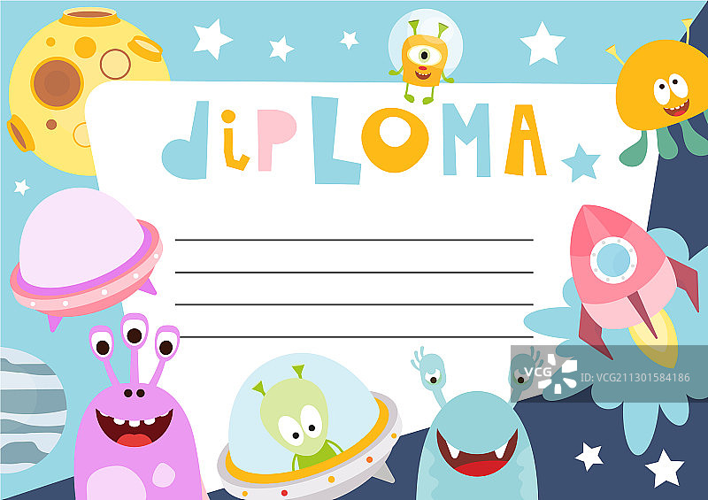 儿童文凭证书图片素材