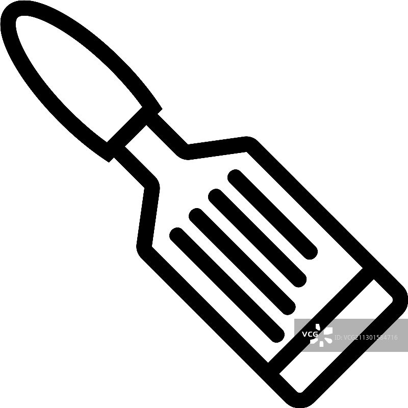 不锈钢金属铲刀图标轮廓图片素材