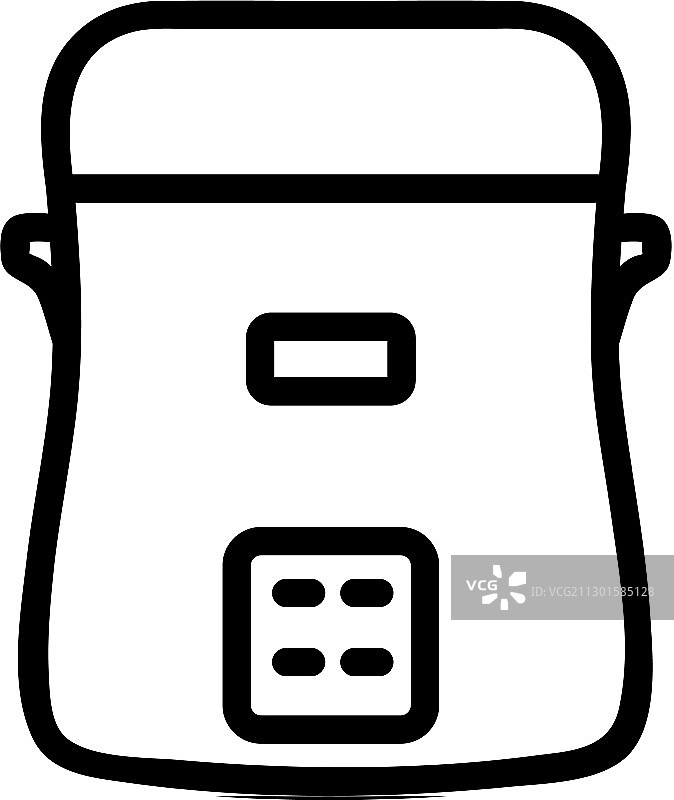 带指示灯的电炖锅图标图片素材