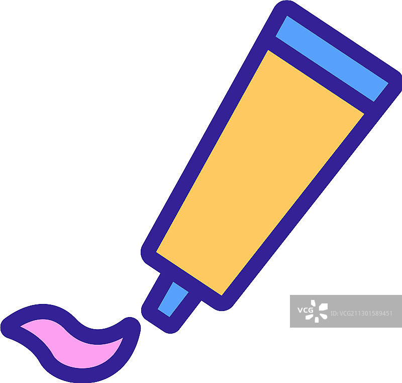 痔疮药膏轮廓图标图片素材