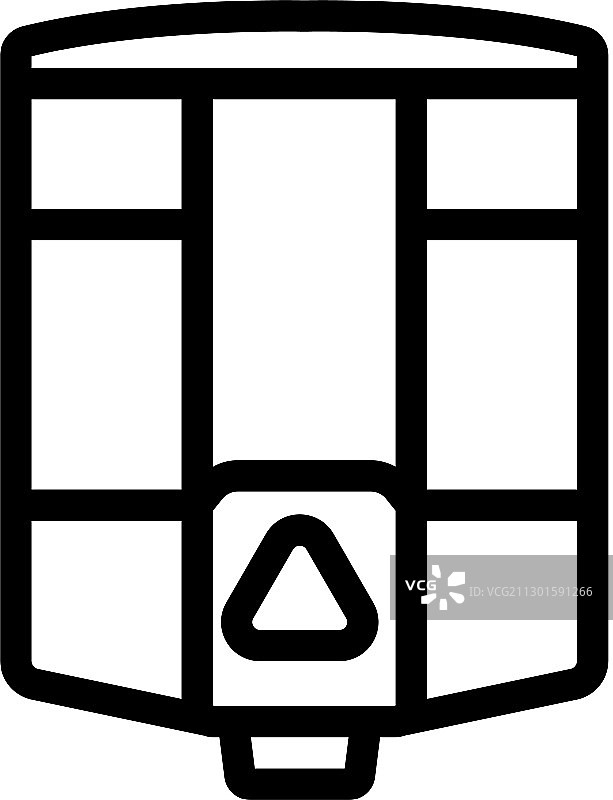 感应壁挂式皂液器图标轮廓图片素材