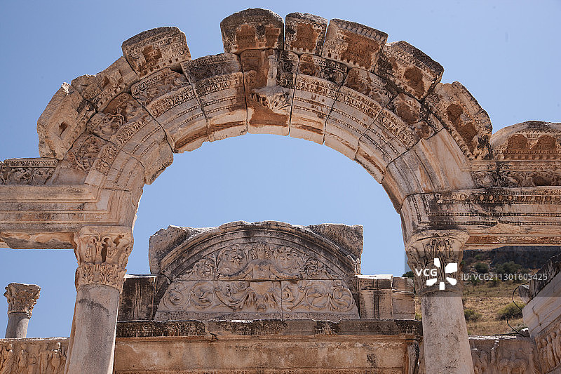 土耳其美杜莎石柱图片素材