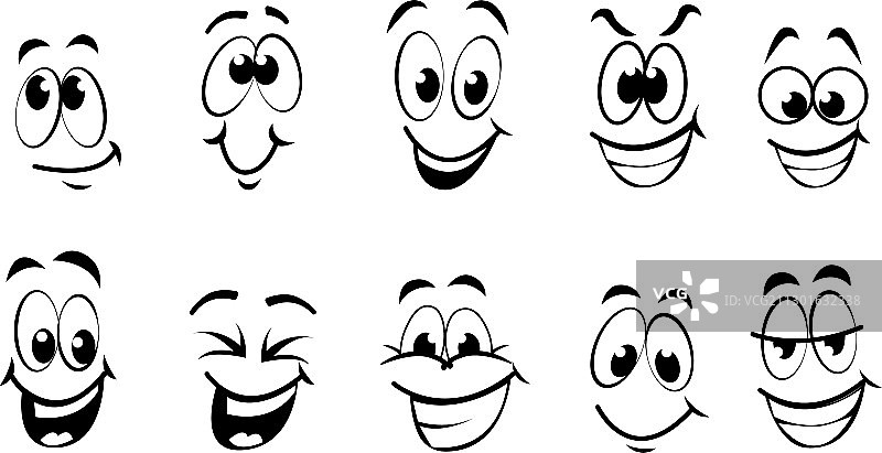 高品质卡通眼睛套装图片素材