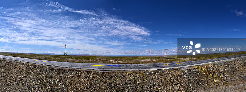 青海省海西格尔木可可西里青藏线109国道风景图片素材