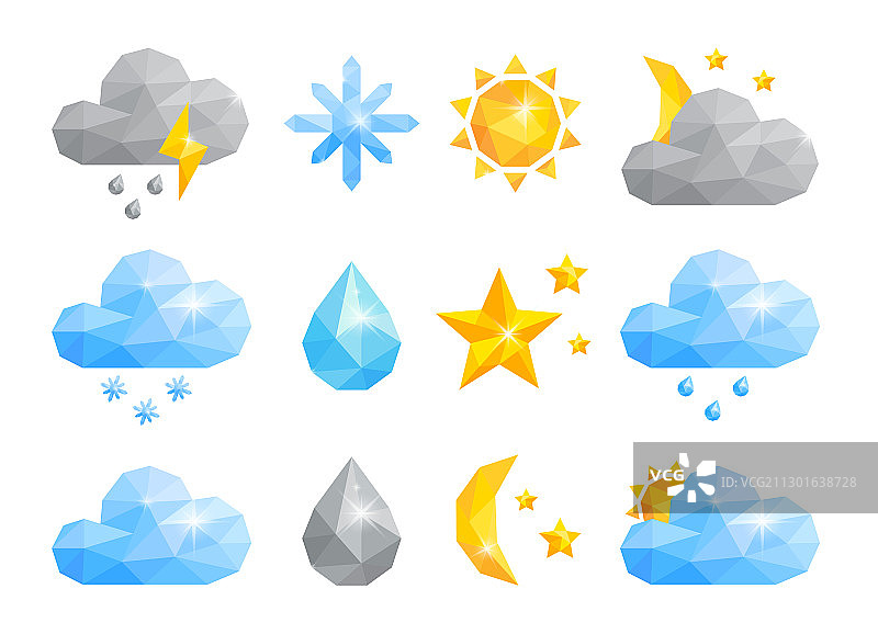 天气图标合集图片素材