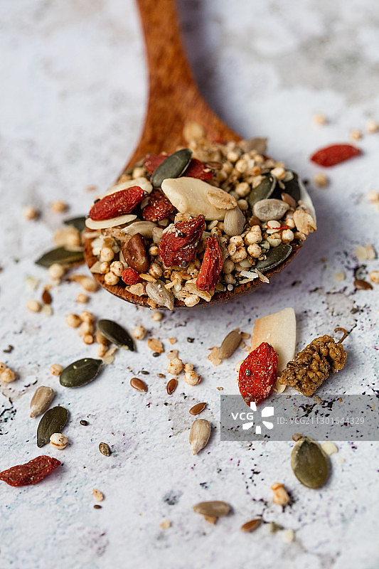 勺子上的超级种子图片素材