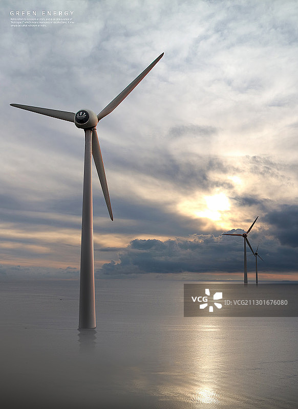 蓝天下的3D环保概念004图片素材