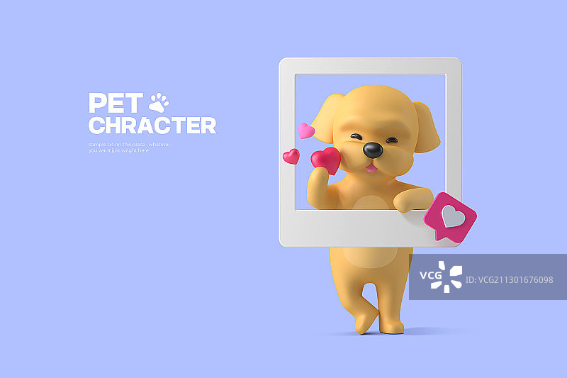 3D卡通宠物角色002图片素材