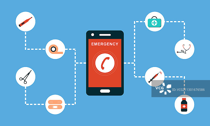 紧急救援概念背景标志图片素材
