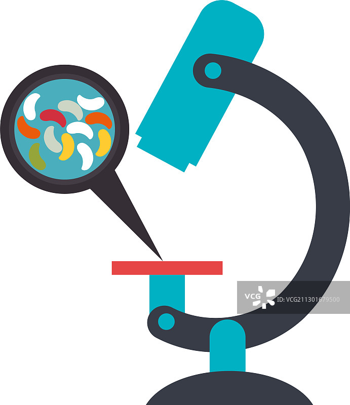 带有微生物的显微镜实验室图片素材