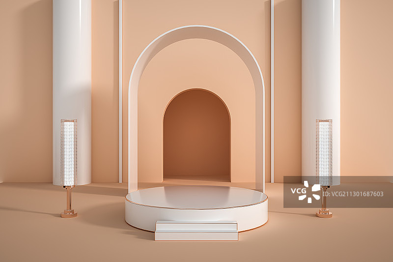 圆形舞台，三维图形图片素材