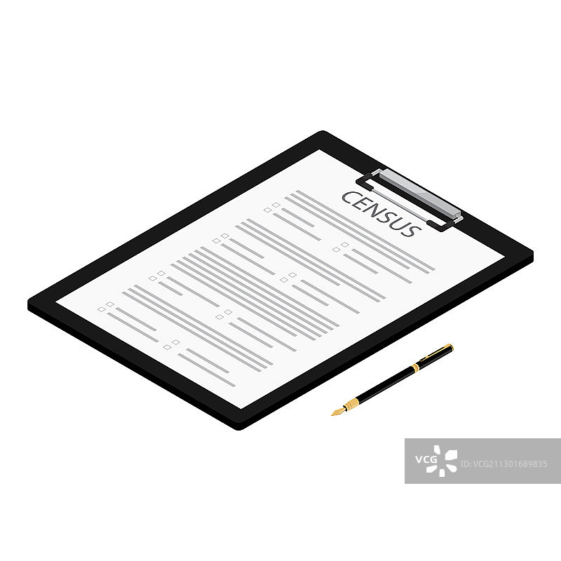 人口普查表格2020图片素材