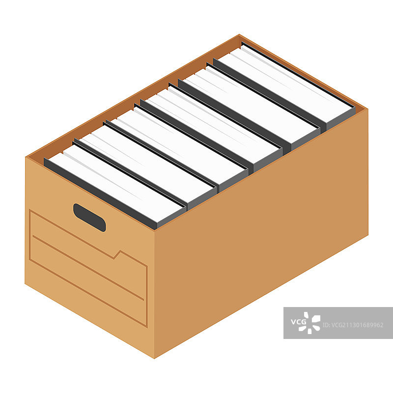 办公室工作人员与文件夹档案数据库图片素材