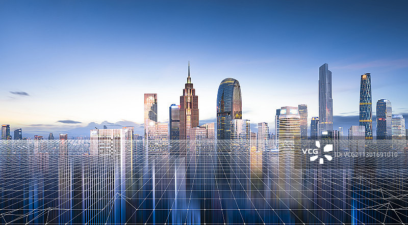 科技感城市建筑图片素材