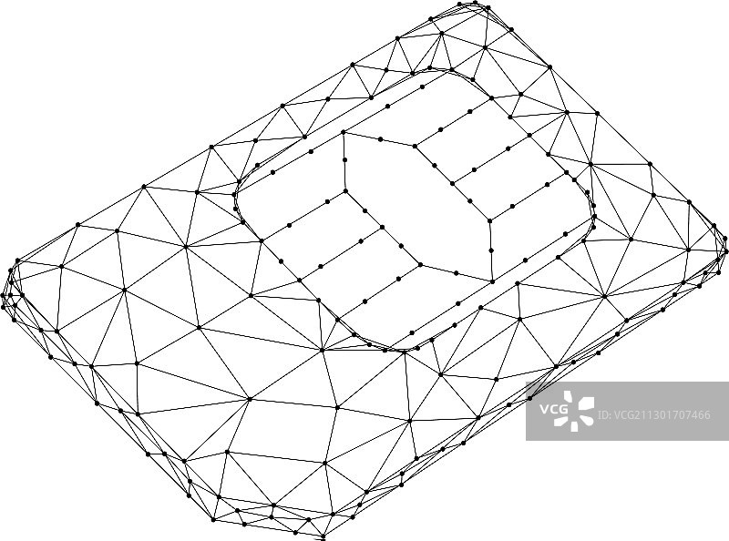 来自抽象未来多边形的SIM卡电话图片素材