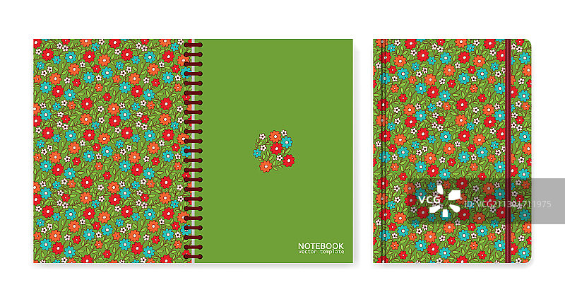 笔记本或剪贴簿封面设计图片素材