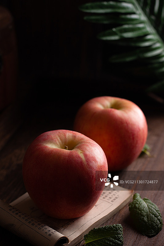 大连特产水果红富士苹果图片素材