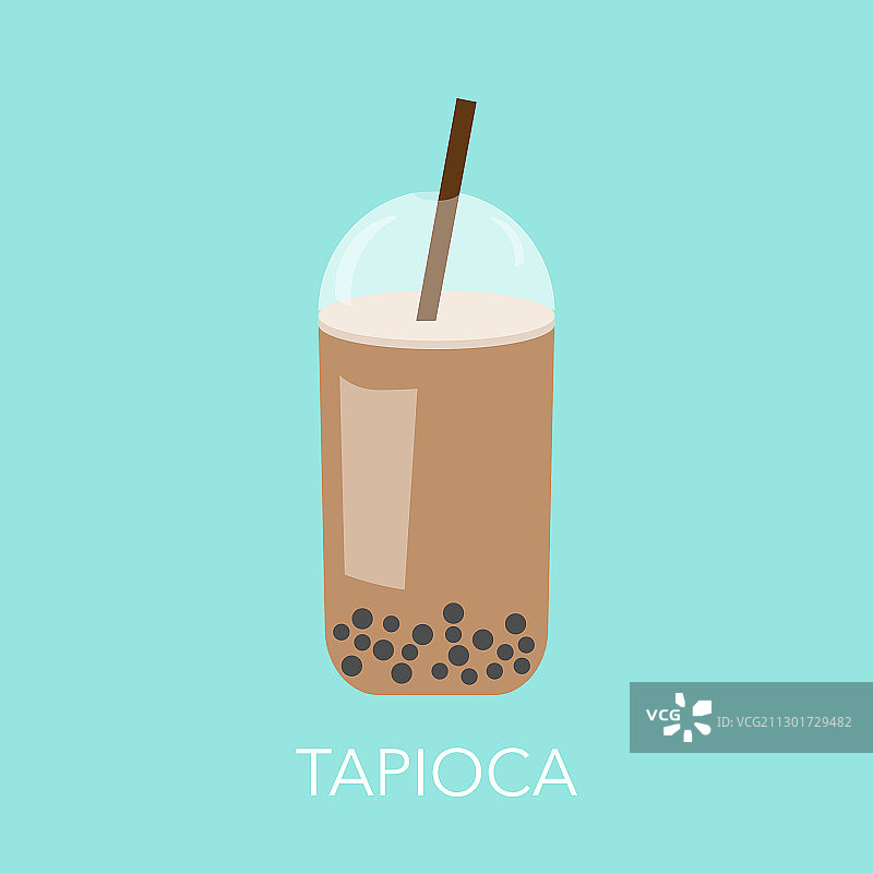 时尚木薯奶茶波霸珍珠设计图片素材