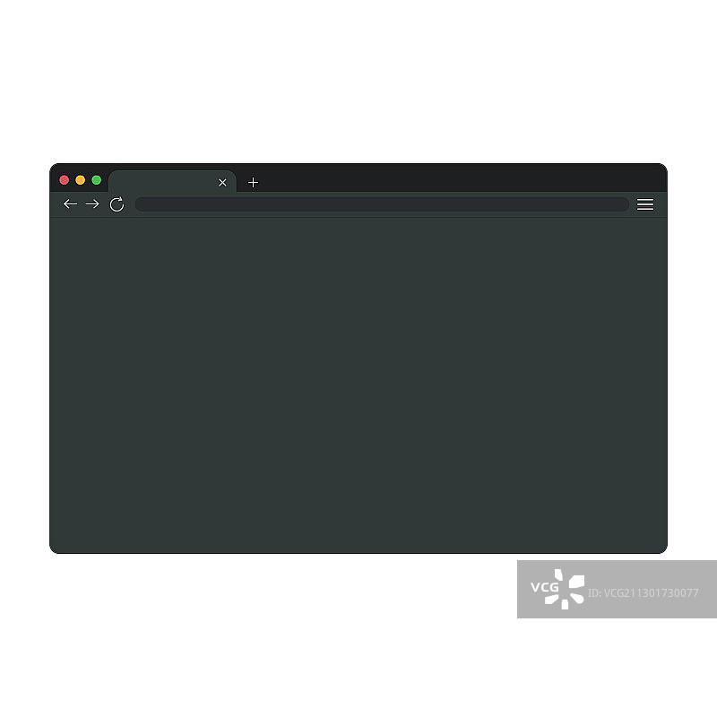 带浏览器窗口元素的扁平风模板图片素材