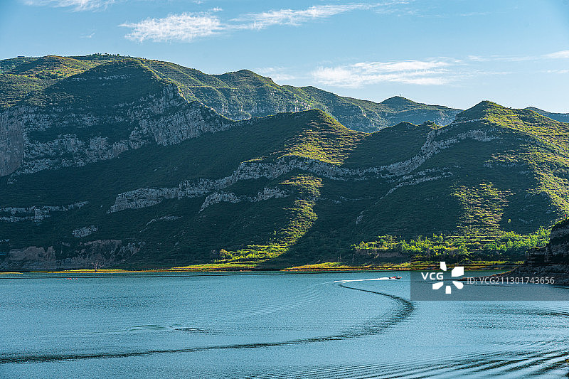 太原汾河二库风光图片素材