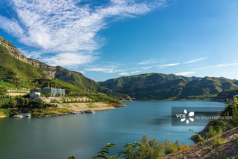 太原汾河二库风光图片素材