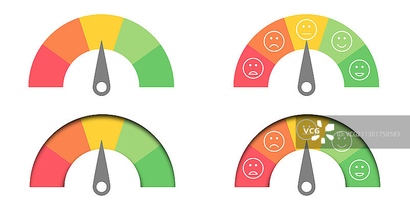 彩色计量仪满意度比例图片素材
