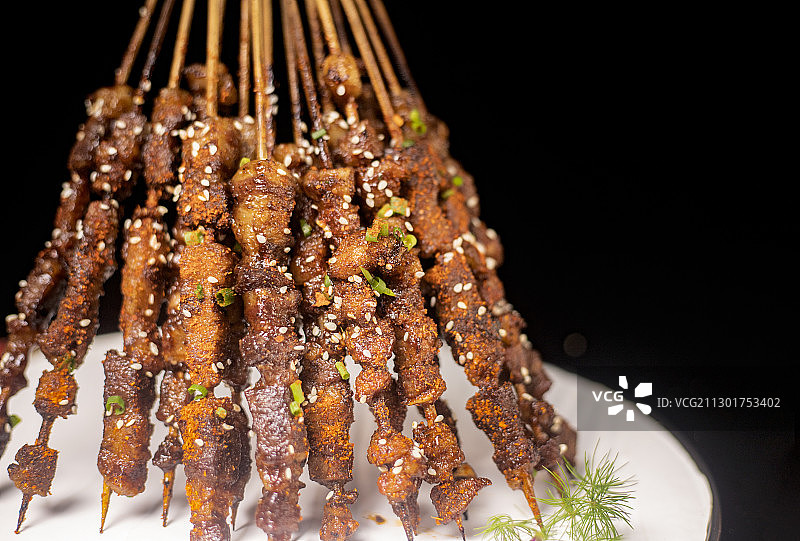 特色烧烤烤牛肉图片素材