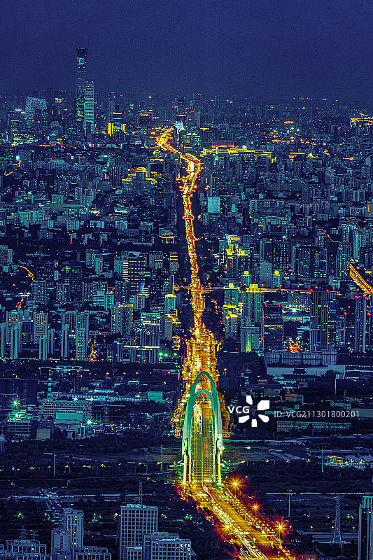 夜未央，长安街图片素材