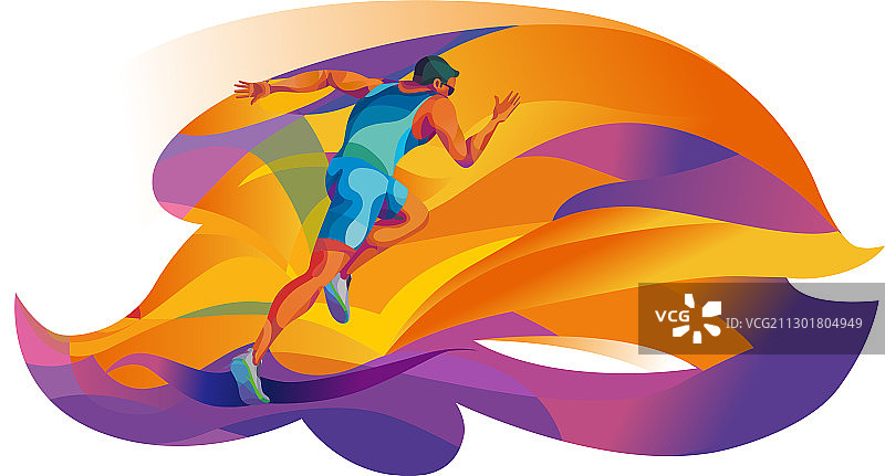 救球的男子排球运动员图片素材