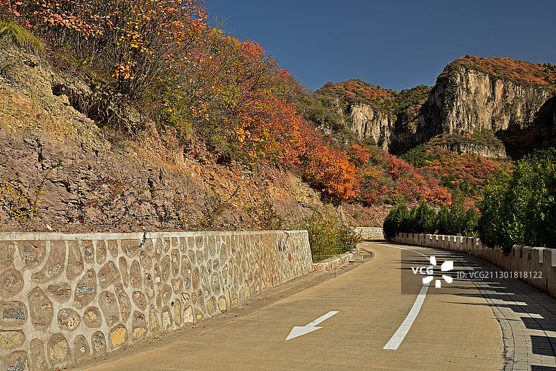 河北省石家庄市平山县沕沕水空中画廊图片素材