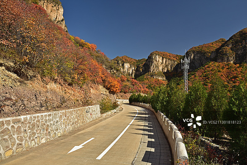 河北省石家庄市平山县沕沕水空中画廊图片素材