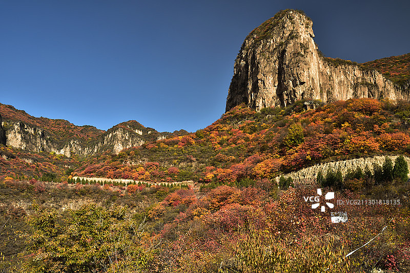 河北省石家庄市平山县沕沕水空中画廊图片素材