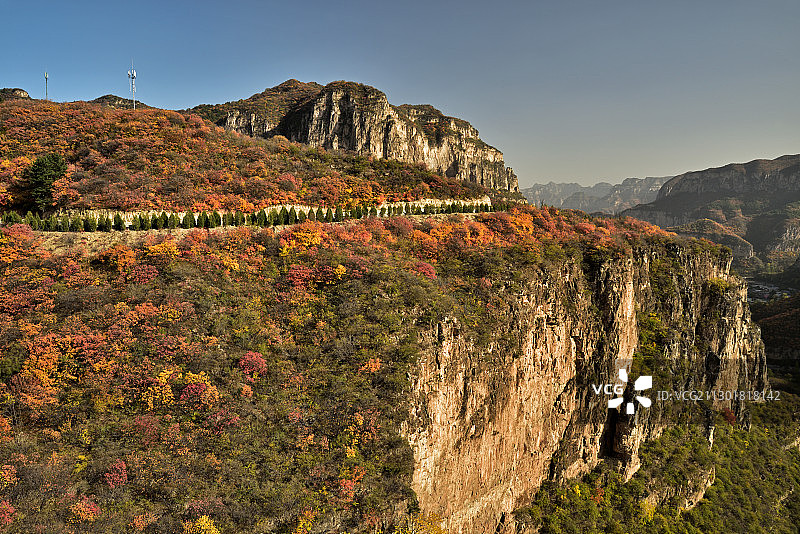 河北省石家庄市平山县沕沕水空中画廊图片素材