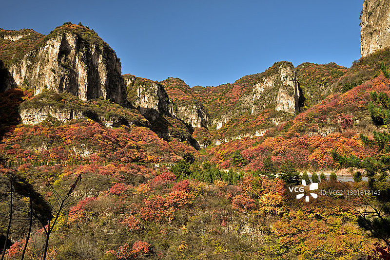 河北省石家庄市平山县沕沕水空中画廊图片素材