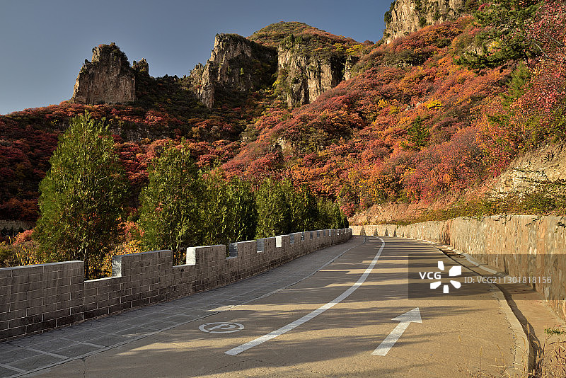 河北省石家庄市平山县沕沕水空中画廊图片素材