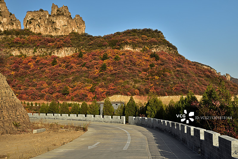 河北省石家庄市平山县沕沕水空中画廊图片素材