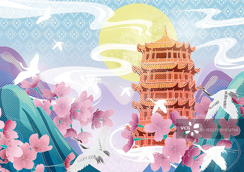 黄鹤楼图片素材