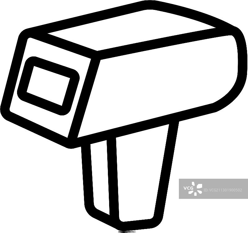 手持电子条形码扫描器图标图片素材