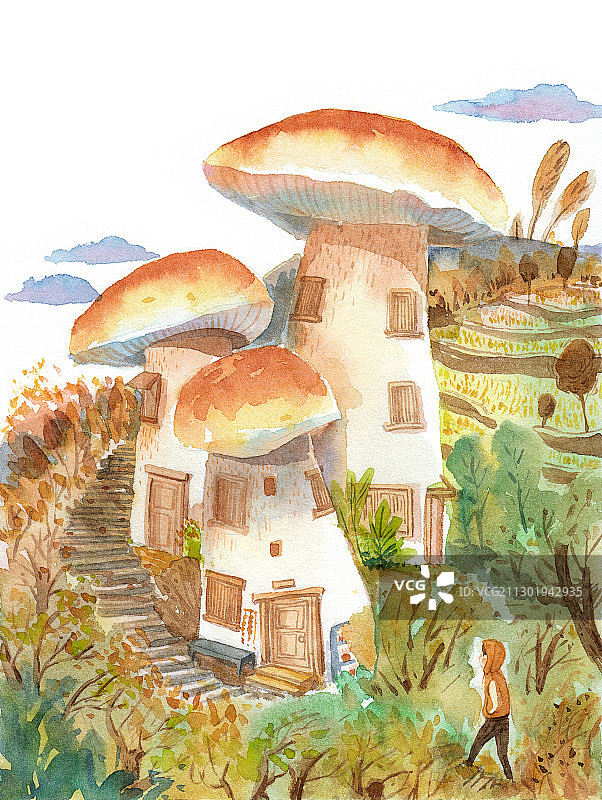 蘑菇小屋图片素材
