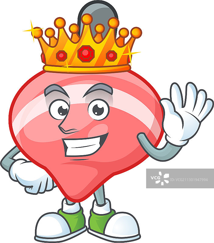 引人注目的中国红色玩具国王图片素材