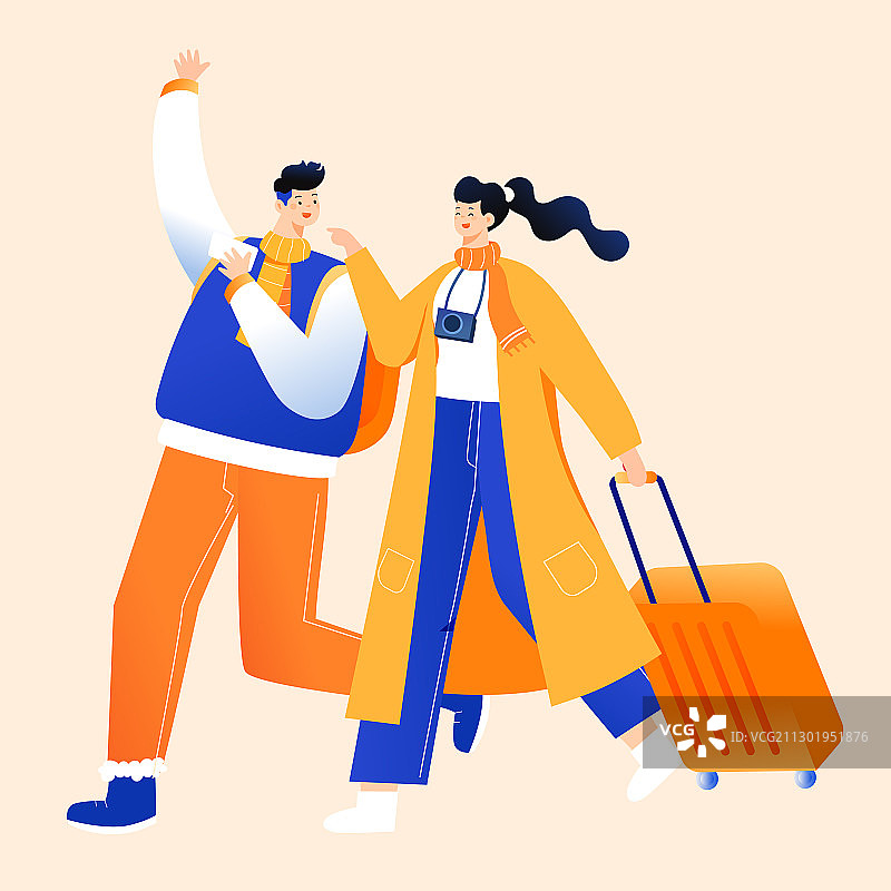 卡通双十一双十二电商购物促销节日冬季促销雪景滑雪运动矢量插画图片素材