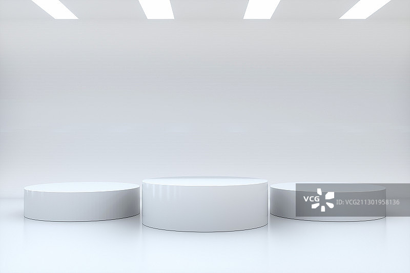 3D现代抽象简洁空间背景图片素材