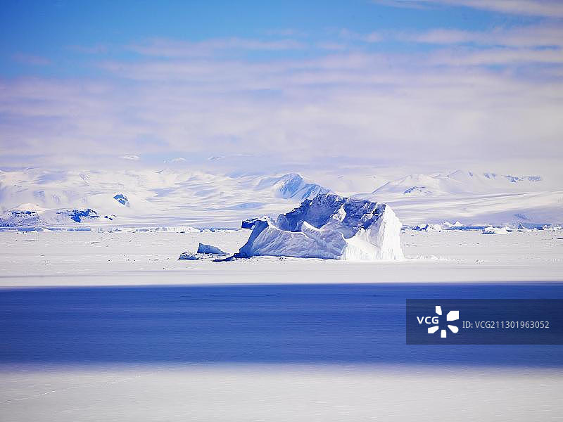 南极罗斯海华盛顿角冰山图片素材