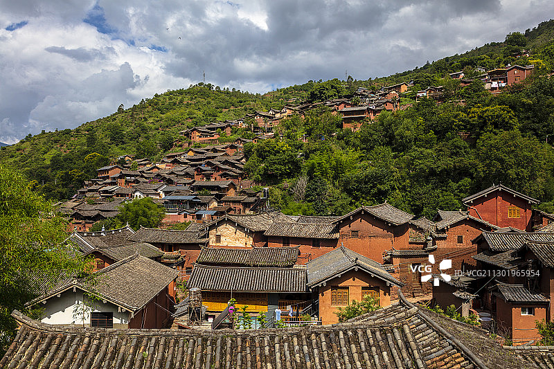 云南民居诺邓古村落图片素材